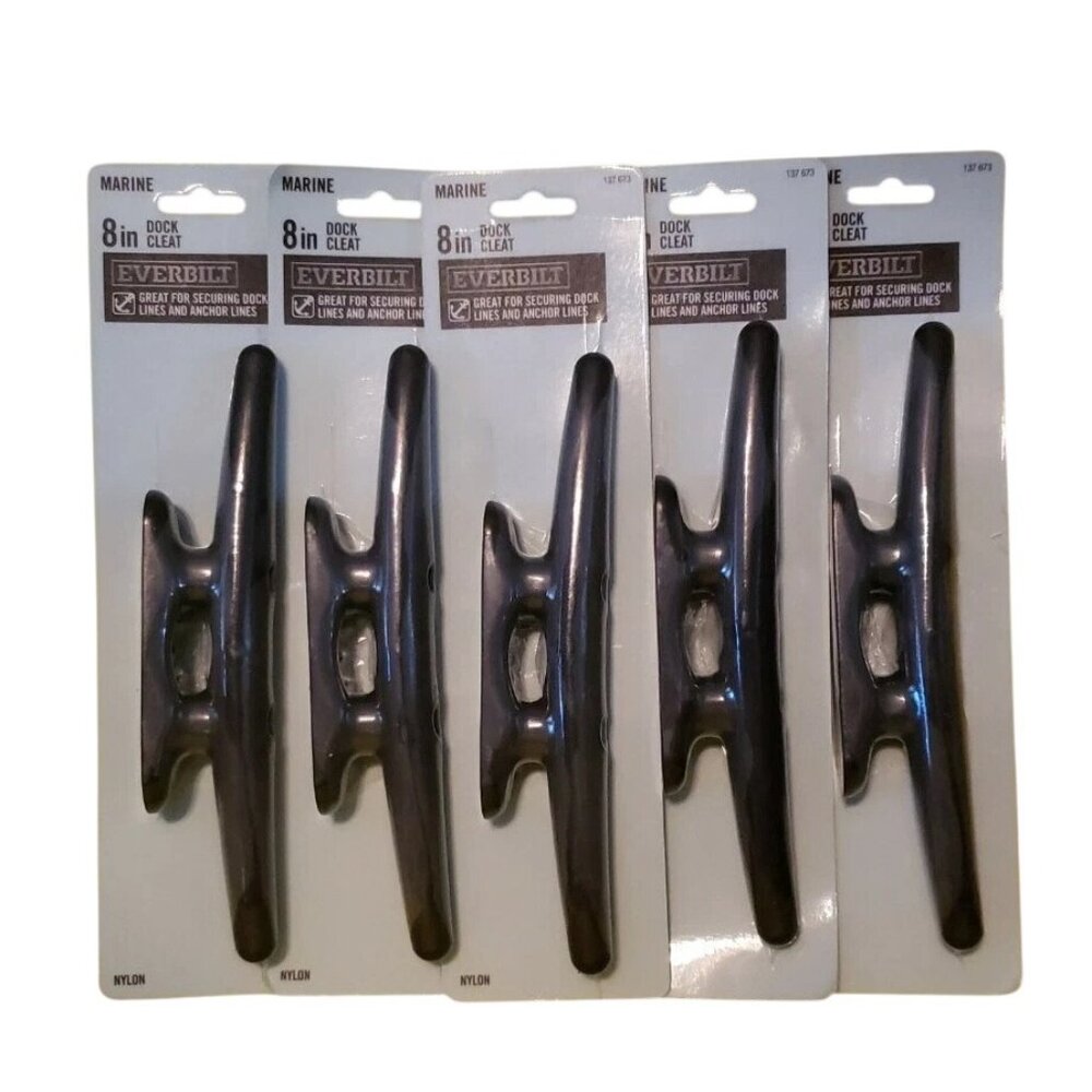 Everbilt 8 inch 8" Dock Cleat Marine Boat NEW *Lot Of 5* New Sealed Retail Pack
